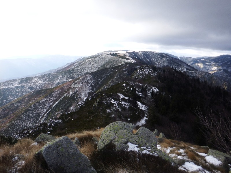 Le Mont Aigü et le plateau du Tanargue